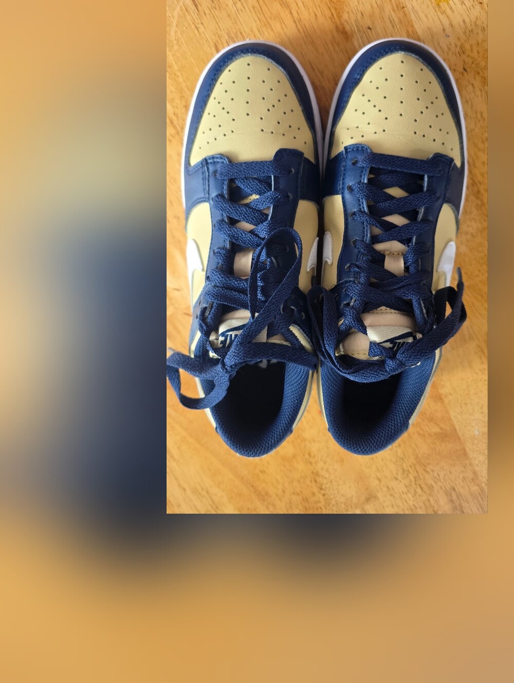 Nike Dunk Low Next Nature "Midnight Navy/Gold" sneakers 6 - Picture 8 of 13